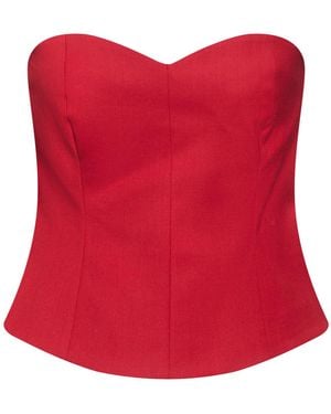 Marella Top Polyester, Virgin Wool, Elastane - Red