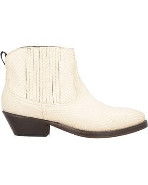 Ame Ankle Boots Leather - Natural