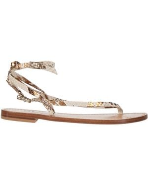Emanuela Caruso Thong Sandals - Natural