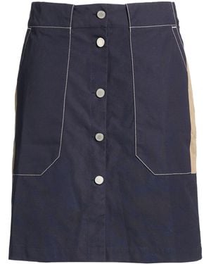 Maison Kitsuné Mini Skirt Cotton - Blue