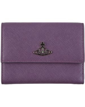 Vivienne Westwood Wallet Leather - Purple
