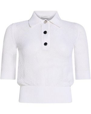 Sportmax Polo Shirt Viscose, Polyamide - White