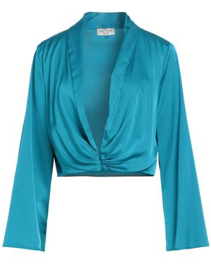 Rebel Queen Shrug Polyester, Elastane - Blue
