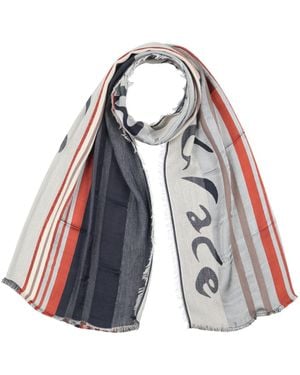 Manila Grace Scarf Acetate, Viscose, Cotton - Blue