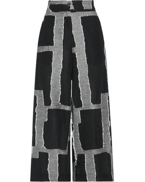 Pierantonio Gaspari Trousers Linen, Cotton, Polyester, Polyamide - Black