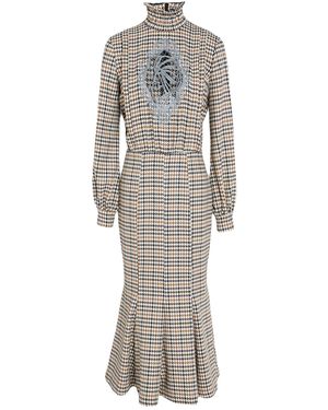 Stella Jean Midi Dress Polyester, Viscose, Elastane - Gray