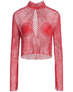 Ferragamo Turtleneck Viscose - Red