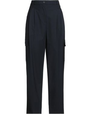 Semicouture Trousers Polyester, Virgin Wool, Elastane - Blue