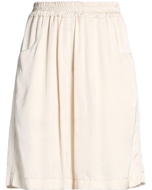 Akep Shorts & Bermuda Shorts Viscose, Cotton, Metallic Fiber, Polyamide - Natural