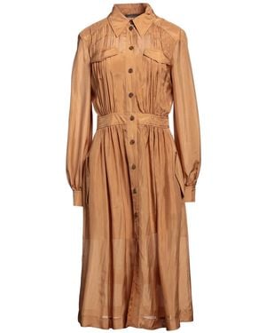 Alberta Ferretti Midi Dress - Brown
