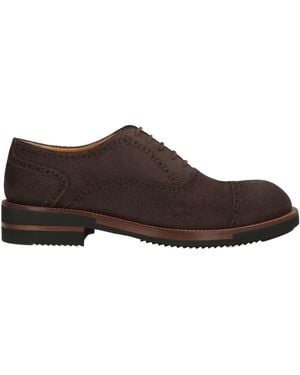 Testoni Chocolate Lace-Up Shoes Calfskin - Brown