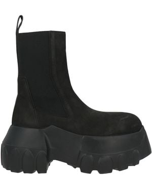 Rick Owens Ankle Boots Leather - Black