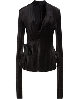Rick Owens Jacket Viscose, Polyamide - Black