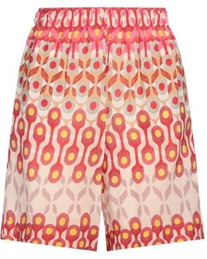 0039 Italy Shorts & Bermuda Shorts Viscose - Red