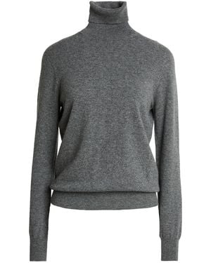 Agnona Turtleneck Cashmere, Metal - Grey