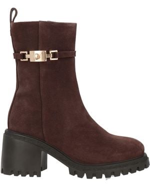 GIO+ Chocolate Ankle Boots Leather - Brown