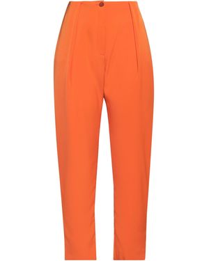 Mugler Trousers Triacetate, Polyethylene - Orange