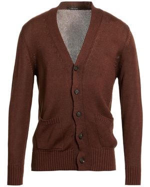 Tagliatore Chocolate Cardigan Cotton - Brown