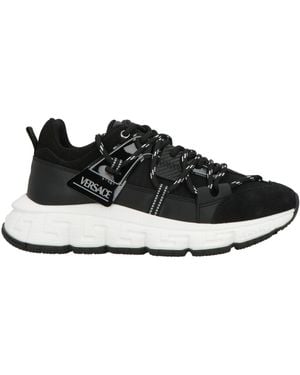 Versace Sneakers Leather, Synthetic Material - Black
