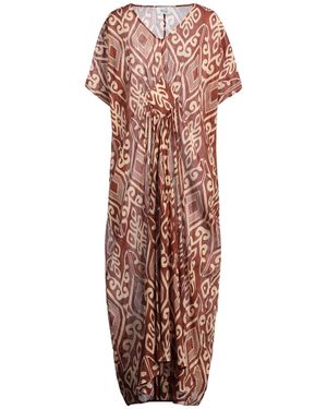 Niu Maxi Dress Cotton - Brown