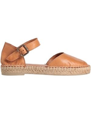 BUENO Espadrilles Leather - Brown