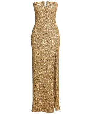 Aniye By Maxi Dress Polyester, Elastane - Metallic
