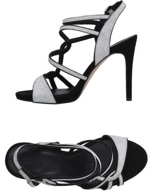 Elvio Zanon Sandals Textile Fibers - Black