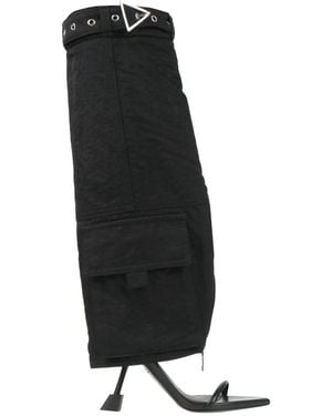 Elena Iachi Boot Textile Fibers - Black
