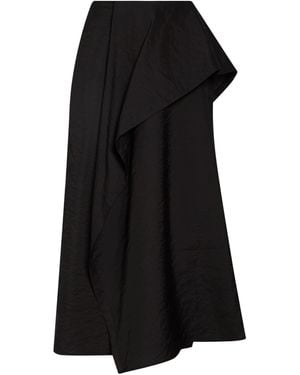 Christian Wijnants Midi Skirt Virgin Wool, Polyamide - Black