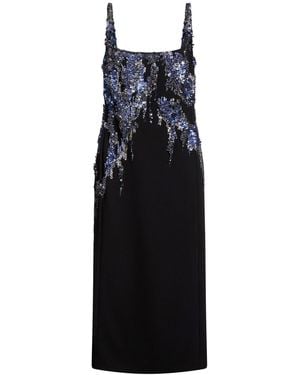 Dries Van Noten Midi Dress Polyester - Black