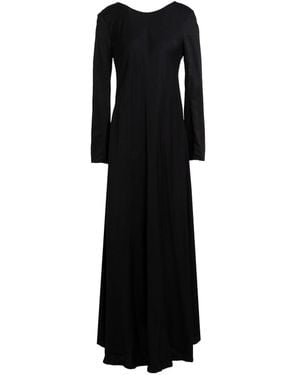 Yohji Yamamoto Midi Dress Rayon - Black