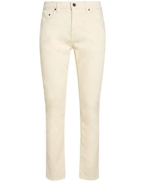 John Varvatos Cream Jeans Cotton, Polyester, Elastane - Natural