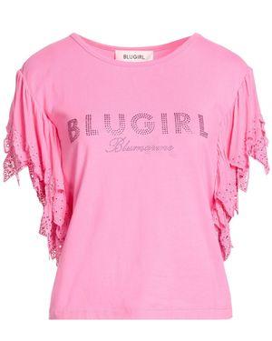 Blugirl Blumarine T-Shirt Cotton, Elastane - Pink