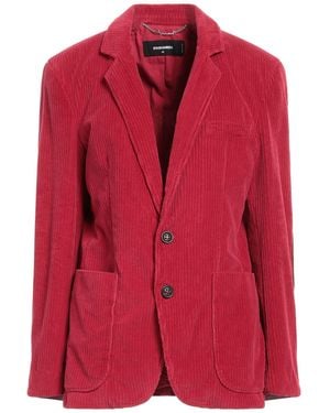DSquared² Blazer Cotton, Elastane, Calfskin - Red