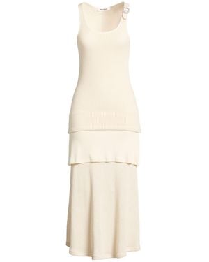 Wales Bonner Maxi Dress Cotton, Viscose, Elastane - Natural