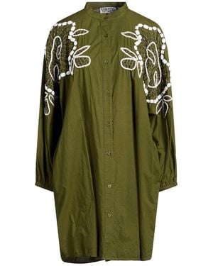 Essentiel Antwerp Military Mini Dress Acrylic - Green