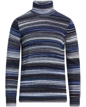 M.Q.J. Turtleneck Virgin Wool, Acrylic - Blue