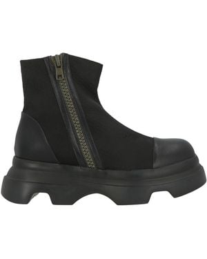 Jeannot Ankle Boots Leather, Textile Fibres - Black