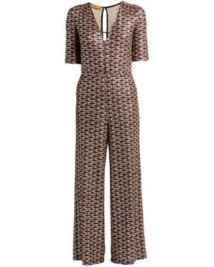 Siyu Jumpsuit Polyamide, Elastane, Metallic Fiber - Brown
