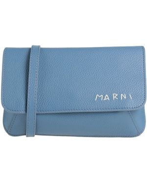 Marni Slate Cross-Body Bag Cow Leather - Blue