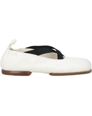 Dries Van Noten Ivory Loafers Leather, Textile Fibres - White