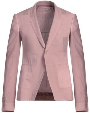 Rick Owens Antique Rose Blazer Cotton - Pink