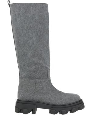 Gia Borghini Boot Textile Fibres - Grey