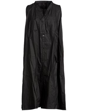 Masnada Overcoat & Trench Coat Cotton, Polyurethane - Black