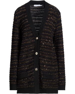 SIMONA CORSELLINI Cardigan Acrylic, Polyamide, Polyester, Viscose - Black
