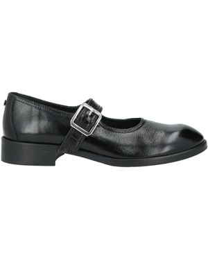 OA non-fashion Ballet Flats Leather - Black