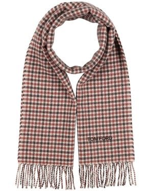Tom Ford Scarf Wool, Cashmere - Red
