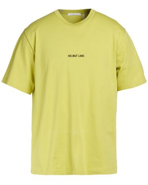 Helmut Lang Lime T-Shirt Cotton - Yellow
