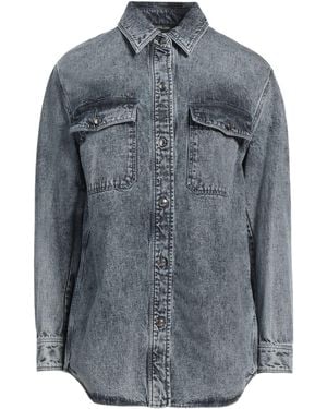 Moorer Denim Shirt Cotton - Grey