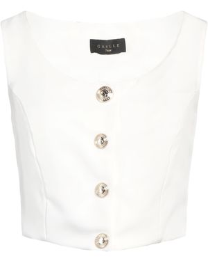 Gaelle Paris Top Polyester, Elastane - White
